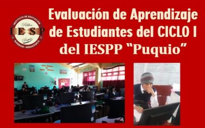 Aplicación de la evaluación de aprendizajes de los estudiantes del I Ciclo  del IESPP Puquio